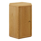 Modway Kade Faceted Wood Side Table - Natural-Modern Faceted Accent Table