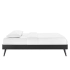 Modway Margo Wood King Platform Bed Frame - Black-Interchangeable Headboard Options