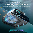 Aiper Scuba N1 Pro Cordless Robotic Pool Cleaner for In-Ground Pools up to 2150sq.ft-The industry first cordless robotic pool cleaner to feature horizontal waterline cleaning capabilities. The Scuba N1 Pro possesses impeccable flow control and infrared sensors that aid the N1 Pro in maneuvering around your pool, including the obstacles in it