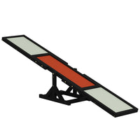 PawHut Wooden Dog Seesaw Pet Agility Equipment - Black-Made from solid fir wood, stable and maintenance free 