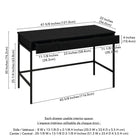 Hudson&Canal Nolan 48" Writing Desk - Black-8