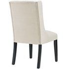 Modway Baronet Button Tufted Fabric Dining Chair - Beige-Fine Polyester Fabric Upholstery