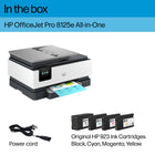 HP OfficeJet Pro 8125e All-in-One Printer with 3 months instant ink-This printer is intended to work only with cartridges with original HP chips or circuitry and will block cartridges using non-HP chips or circuitry. Periodic firmware updates will maintain the effectiveness of these measures.