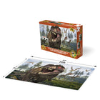 Prime 3D Tyrannosaurus Rex & Raptors - 100 Pieces-Features a Tyrannosaurus rex and raptors in action