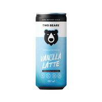 Two Bears Dairy Vanilla Latte - 207 mL - 6 Pack-Proudly Canadian: Born in Canada, brewed with care, we craft each can with Canadian values - bold, kind, and a little wild