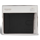 Champs Onyx Leather Access Bi-Fold Wallet - Black-4 Credit card slots