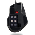 Adesso iMouse X3 Ergonomic RGB Gaming Mouse - Wired - USB - Black-Programmable buttons for enhanced control