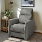 HOMCOM Power Recliner with USB Ports - Grey-Low-noise motor ensures peaceful reclining  