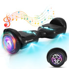 Gyrocopters PRIME Hoverboard for Kids - 15 km/h Speed ​​ - 300 W - 6.5" - LED Wheels - Bluetooth Speaker - Black-UL2272 certified All-terrain Hoverboard