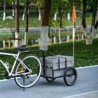 Aosom Bike Cargo Trailer-A removable and foldable storage box has a volume of 17.2 gallon (65 L)
