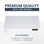MotionGrey Ergo2 Electric Height Adjustable 40" W Sit-to-Stand Desk with Memory Settings - White-8