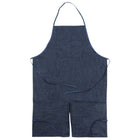 Creativity Street Adult Apron - 41" x 27-1/2" - Dark Blue Denim - 2 Pack-Size: 41"L x 27.5"W