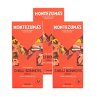 Montezuma’s Chilli Bonkers 74% Dark Chocolate with Chilli Bar - 90 g - 3 Pack-Organic 74% dark chocolate with ground chilli.