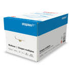 Staples Multiuse Paper - 20 lb. - 8.5" x 11" - White - 5000 Sheets-20 lb.