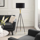 Modway Audrey Standing Floor Lamp - Black-Bulb: 1 E26 40W Max (Not Included)