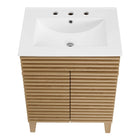 Modway Render 24" Bathroom Vanity - Oak/White-8