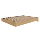 Nexera Platform Bed Frame - Full Size - Natural Maple-Includes a system of slats for mattress support so it doesn't require a box spring, the perfect budget-friendly choice!