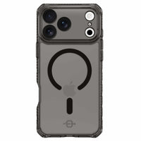 ITSKINS Hybrid_R Vapor Compatible with MagSafe Case for iPhone 17 Pro - Smoke-Raised edges protect your screen and camera