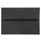 JAM Paper 4Bar A1 Invitation Envelopes - 3.625 x 5.125 - Black Linen - 50 Pack-Perfect for Greeting Cards, Invitations, Weddings or any announcement