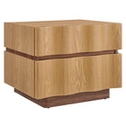 Modway Isola 2 Drawer Nightstand - Light Oak Walnut-Laminated Wood Blend