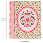 Hilroy Be Berry Notebook - 10-1/2" H x 8" W - 160 Pages - Green-81 Pages / 40 sheets