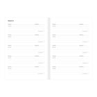 Letts of London 2027 Essence Weekly/Monthly Planner with Sewn Binding and Linen Recycled Cover - 8-1/4" x 5-7/8" - Teal - Multilingual-Multilingual (English, French, German,
Italian, Spanish and Dutch)