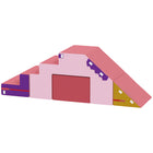 Qaba Climbing Foam Blocks for Toddlers - Soft Play Foam - Pink - Set of 2-Two-piece set builds slide or table and chair set for endless play 