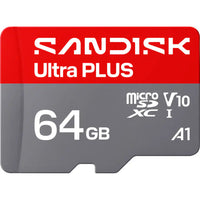 Sandisk 64GB Ultra PLUS MicroSD UHS-I Card-Expand your storage