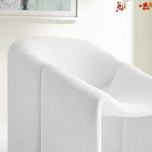 Modway Vivi Chenille Upholstered Accent Chair - Frost-Tubular Metal Frame