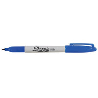 Sharpie Permanent Markers - Fine Tip - Blue - 12 Pack-The world’s best-selling permanent marker