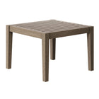 Modway Northlake Square Outdoor Patio Teak Side Table - Weathered Grey-7
