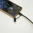 Kikkerland 2-in-1 Charging Cord -Dimensions: 38.5" L x .25" W