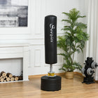 Soozier Freestanding Boxing Punch Bag with Weighted Base Adjustable Height-Stable HDPE base can be filled with water or sand 