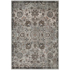 Modway Hana Distressed Vintage Floral Lattice Area Rug - 5 ft W x 8 ft L - Silver Blue Beige/Brown-Distressed Vintage Floral Lattice Area Rug