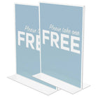 Deflecto Classic Image Stand-Up Sign Holder - Portrait - 2 Pack-Display and protect your sign with simple, classic, easy-to-use frames