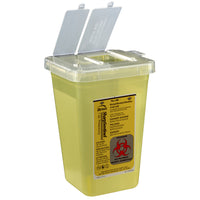 1 Quart Phlebotomy Sharps Container Yellow - 100 Box-Fits phlebotomy trays