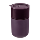 Gry Mattr Ceramic Silicone Sleeve Travel Cup - 360 ml - Violet-Solid ceramic construction with rich violet finish
