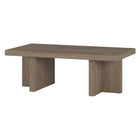Hudson&Canal Dimitra 44"W Rectangular Coffee Table - Antiqued Grey Oak-Tabletop features a weight capacity of 60 lbs