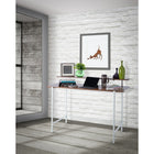 Can-Bramar 47.2" Modernatta Working Desk - Matte White/Light Walnut-Includes clear and brief assembly instructions. All Tools Included