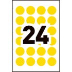 Avery Print or Write Removable Colour-Coding Labels, 3/4" Round, Yellow, 240 Pack (2346)-0.75" Round Yellow