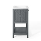 Modway Steam 24" Bathroom Vanity - Grey/White-Assembly Required