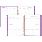 Mead 2027 Large Weekly/ Monthly Planner - 11-¼" H x 9" W - Colour Pop Grape - Bilingual-Full 15 months of weekly/monthly planning + 3 monthly page spreads