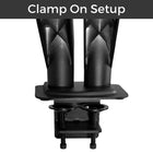 MotionGrey Single Monitor Arm Stand - VESA Desk Mount for Up to 28" Screens - Black-Strong Metal Construction: Built with durable materials to securely hold your monitor in place while maintaining a clean and minimal aesthetic