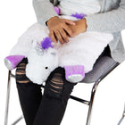 Bouncyband Washable Sensory Plush Lap Pad - Unicorn-EASILY WASHABLE: The exterior is machine washable, and the inner weighted pad is removable and can be cleaned with a sponge and soap