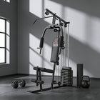 Soozier Home Gym Equipment-Thick padded seat and backrest for added safety 