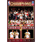 Frameworth Toronto Raptors 2019 NBA Champions Plaque Collage - Framed Print - 22.5" W x 34" H-Officially licensed by the NBA featuring the Toronto Raptors 2019 NBA Championship - the first title in franchise history and the only NBA championship won by a Canadian team
