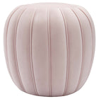 Modway Celebrate Channel Tufted Performance Velvet Ottoman - Pink-Tufted Ottoman