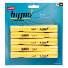 Staples Tank-Style Highlighters - Yellow - 5 Pack-Chisel tip offers both fine and broad highlighting