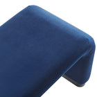 Modway Koda Performance Velvet Waterfall Long Bench - Black/Midnight Blue-8