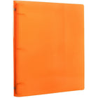 JAM Paper Plastic 3 Ring Binder, 1 Inch, Orange, 4 Pack (751T1org)-Orange